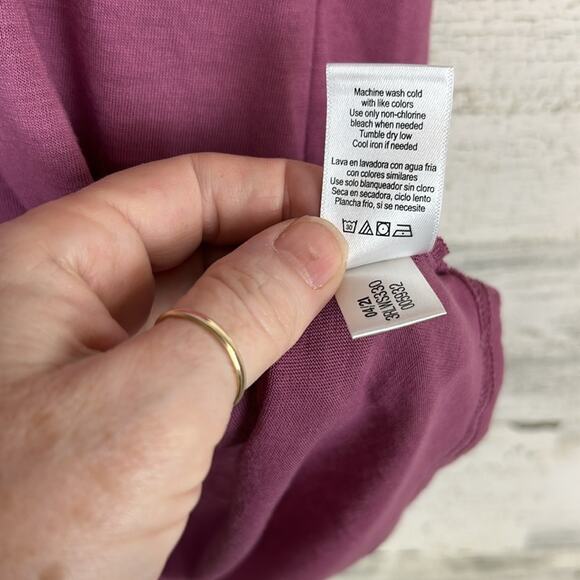 Reebok Nope Not Today Berry Purple Fitted Tee T-Shirt Women’s Size Large - Picture 6 of 6